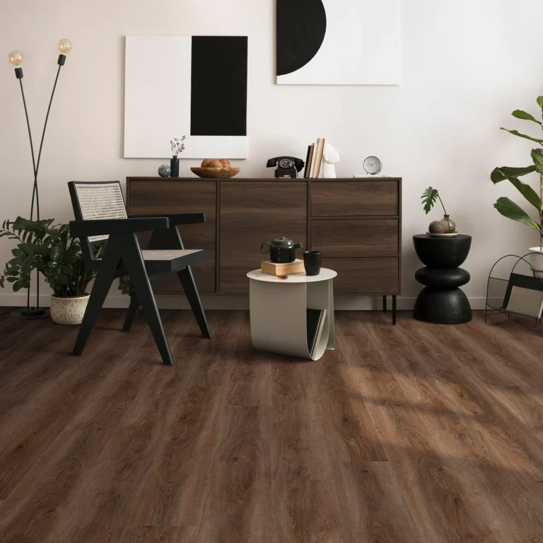 Dark Oak Vinyl Flooring Premium Wood-Look Design & Durability